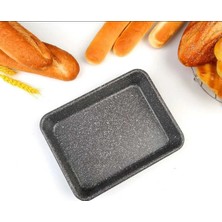 Bavella Thetfort 420 Karavan Fırını Için Ideal 32X27 cm Granit Görünümlü Emaye Fırın Tepsisi