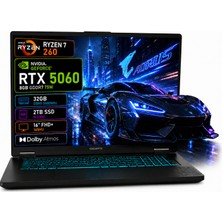 Gigabyte Gaming A16-2 RYZEN7-260 RTX5060-8GB-75W 32GB DDR5 2TB M.2 16" 165Hz FHD+ Oyuncu Bilgisayarı