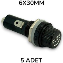 Elektromall 6X30 Panel Tipi Sigorta Yuvası - 5 Adet