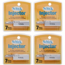 Elivora Store Schick Enjektör Bıçakları, 7 Adet Kutu (4'lü Paket)