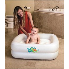 Empressco Renkli ve Hafif Şişme Kare Bebek Havuzu 86X86X25 cm