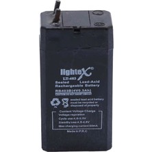 Kanonik Education Lightex LT-403 4V 0.3AH Işıldak Fener Aküsü