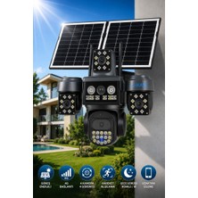 O-KAM OK332 Premium Serisi 12MP 4 Kameralı 4G Çift Solar Panel Gece Görüş
