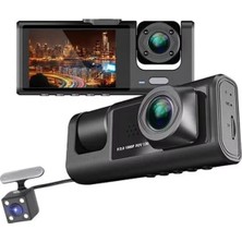 Ioma 1080P Üç Kameralı (Ön, Iç, Arka) Araç Kamerası