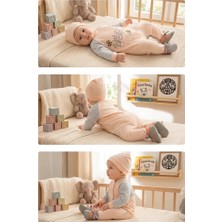 Meya Baby & Kids Bebek Tulumu Patikli Hello Beautiful Nakışlı