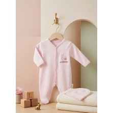 Meya Baby & Kids Kız Bebek Tulum Şapkalı Nakışlı