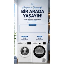 Beko İkili 9 Kg 1200 devir Çamaşır+ 8 Kg Kurutma Makinesi Seti