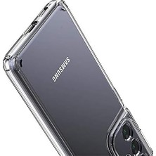 Elivora Store Galaxy A52 4g ile Uyumlu Kılıf Şeffaf Silikon Kamera Korumalı 3D