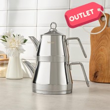 Hisar Orlando Indüksiyon Tabanlı Midi Çelik Çaydanlık **outlet**