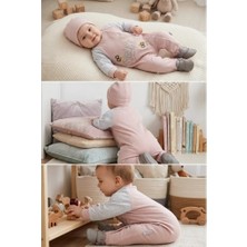Meya Baby & Kids Bebek Tulumu Patikli Hello Beautiful Nakışlı