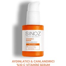 Sinoz Aydınlatıcı Canlandırıcı %10 C Vitamini Yüz Serumu 30 ml