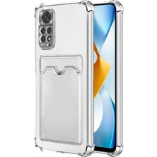 Elivora Store Xiaomi Redmi Note 11 Pro 5g Için Card Slot Shock Kılıf Şeffaf [redmi Note 11 Pro 5g ile Uyumlu Kılıf - Şeffaf]