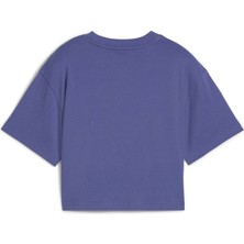 Puma Kadın / Kız Mor Puma Graphics Short Length Tee Iı Mor Kadın T-Shirt & Polo