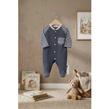 Meya Baby & Kids Bebek Tulumu Çizgili Patikli