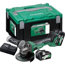 Hikoki G3613DA 36VOLT/4 Ah Akü Li-Ion 125MM Kömürsüz Devir Ayarlı Profesyonel Avuç Taşlama
