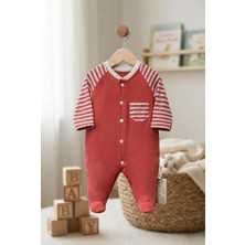 Meya Baby & Kids Bebek Tulumu Çizgili Patikli