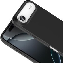 Elivora Store iPhone 17 Air Ile Uyumlu Kılıf Z-Mara Lansman Vieri Tam Koruma Arka Kapak Kamera Koruma Çıkıntılı Pürüzsüz Yüzey Siyah