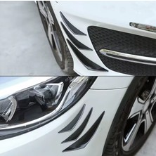 Koto Her Araca Uyumlu 6 Adet Ön Tampon Aksesuar Bıçağı Tampon Bıçak Piano Black