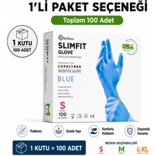 Prozirve Reflex Slimfit Copolymer Eldiven 100’LÜ Paket Gıdaya Uygun Pudrasız Tek Kullanımlık