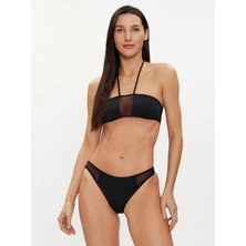 Calvin Klein Kadın / Kız Siyah Calvin Klein Bandeau Bralette Siyah Kadın Bikini Üstü