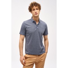 İGS Erkek Petrol Slim Fit Fermuarlı Polo Yaka Kısa Kollu Tişört