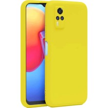 Marsilyan™- Vivo Y53S Kılıf Nano Içi Kadife Silikon - Sarı
