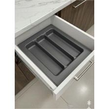 Empressco Gri 37X49 cm Çekmece Içi Kaşıklık ve Kesilebilir Bıçak Düzenleyici