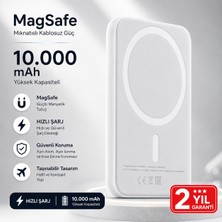 Wmx Teknoloji 10000 Mah Magsafe Uyumlu Manyetik Powerbank 15W Kablosuz Hızlı Şarj Cihazı Type-C Taşınabilir Harici Batarya