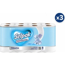 Selpak Professional Touch Kağıt Havlu 8'li x 3 Paket