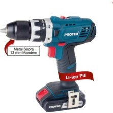 Proter Pst 418 Sl Şarjlı Matkap 13 mm