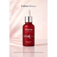 Mırra Cellular Serum Yaşlanma Kırışıklık karşıtı Tonu eşitleyici Nemlendirici C vitamini Niasınamıd Peptit