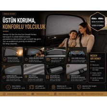 Çetin Kardeşler Alfa Romeo Gt  (2003-2005)  Yeni Nesil Perde Çorap  Güneşlik, 2'li Yan Cam Güneşlik Perde ( Lastikli )Gri