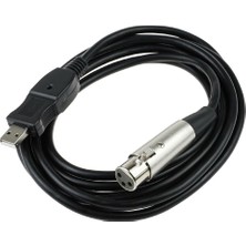 Keepro USB 2.0 To Cannon Xlr Mikrofon Kablosu USB Xlr Çevirici Kablo 3m