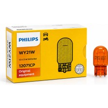 Philips WY21W T20 Turuncu Sinyal Ampulü 12V 21W Tekli (1 Adet) Orijinal Ekipman