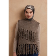Fresh Scarfs Daria Desen Pamuk İpek Eşarp Duman