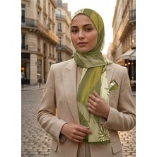 Benetton Sıena Desenli Eşarp B-E-1002 Haki