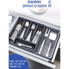 Empressco Uzayabilen Ayarlanabilir Çekmece Içi Kayar Kaşıklık, Pratik ve Şık Tasarım