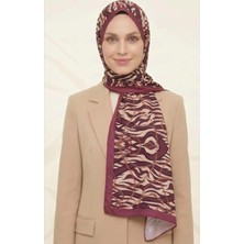 Sisley Esila Desenli Şal S-S-2009 Mürdüm