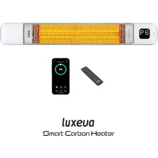 Luxeva Smarty WL Wi-Fi Akıllı Duvar Tipi Infrared Isıtıcı 2500W IP55 Dış Mekan Elektrikli Soba Beyaz
