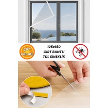 Nublado Beyaz Hazır Sineklik Çift Kat Sök Tak Pratik Yıkanabilir Pencere Kapı Sinekliği 150X125 Cmmft