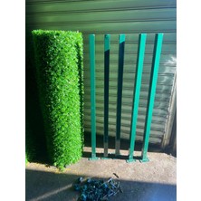 Msy Garden Fenc Çim Çit 150 cm x 10 mt + 5 Adet Galvanizli Çit Direği Aksesuarlar Dahil Bahçe Teli
