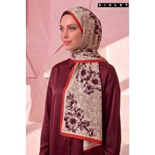 Sisley Esila Desenli Şal S-S-2013 Bordo