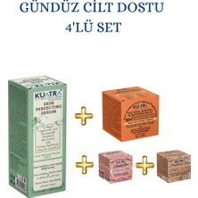 Kuatra 4'lü Set Doğal Makyaj Balmları Tüm Cilt Tiplerine Uygun 3 Adet Cilt Bakım Seti