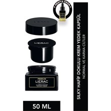 Lierac Premıum The Silky Cream Refill 50ML-YENIDEN Doldurulabilir Yaşlanma Karşıt KREM(13ML Serum Hediyeli)