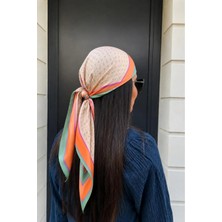 Benetton Sıena Desenli Eşarp B-E-1001 Mint