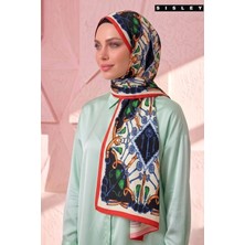 Sisley Esila Desenli Şal S-S-2011 Kırmızı