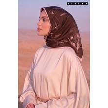 Sisley Saten Kadın Ipek Eşarp S-E-2032 Bordo