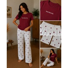 Kadın Pijama Takımı Kısa Kollu