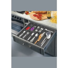Empressco Gri Çekmece Içi Kaşıklık 50X45 Cm, Düzenleyici Organizer
