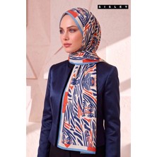 Sisley Esila Desenli Şal S-S-2012 Mavi